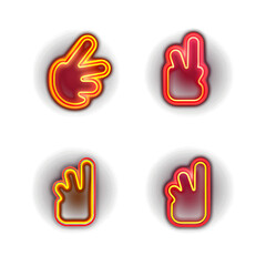 Cute Neon Light Icons: Playful and Vibrant Designs for a Charming Digital Experience