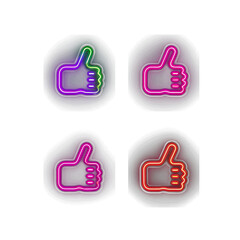 Cute Neon Light Icons: Playful and Vibrant Designs for a Charming Digital Experience