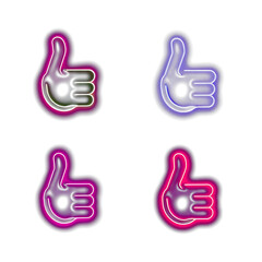 Cute Neon Light Icons: Playful and Vibrant Designs for a Charming Digital Experience