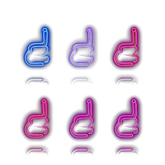 Cute Neon Light Icons: Playful and Vibrant Designs for a Charming Digital Experience
