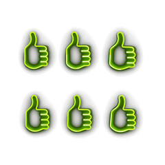 Cute Neon Light Icons: Playful and Vibrant Designs for a Charming Digital Experience