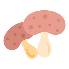 Mushroom icon vector image. Can be used for Fruits and Vegetables.