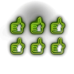 Cute Neon Light Icons: Playful and Vibrant Designs for a Charming Digital Experience