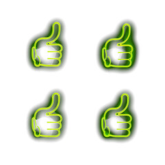 Cute Neon Light Icons: Playful and Vibrant Designs for a Charming Digital Experience