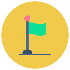 Flag icon vector image. Can be used for Medieval.