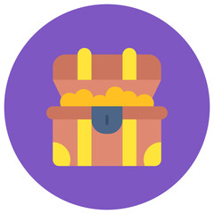 Treasure icon vector image. Can be used for Medieval.