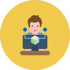 Software Developer icon vector image. Can be used for Computer Programming.