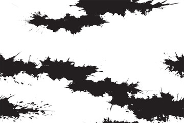 black texture on white background, vector illustration overlay monochrome grunge background texture