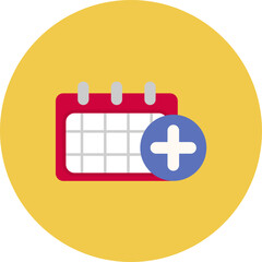 Obraz premium Add Event icon vector image. Can be used for Time and Date.