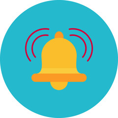 Ring Bell icon vector image. Can be used for Time and Date.