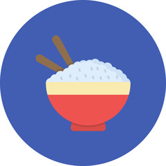 Rice icon vector image. Can be used for Food Delivery.