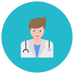 Doctor icon vector image. Can be used for Health Checkup.