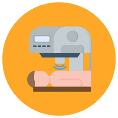 Densiometry icon vector image. Can be used for Health Checkup.