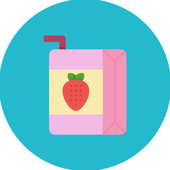 Juice Box icon vector image. Can be used for Beverages.