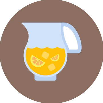 recommend clip art: Lemonade Jug icon vector image. Can be used for Beverages.