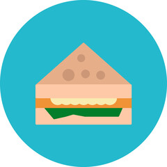 Sandwich icon vector image. Can be used for Morning and Breakfast.