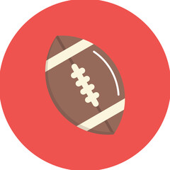 Rugby icon vector image. Can be used for Olympics.