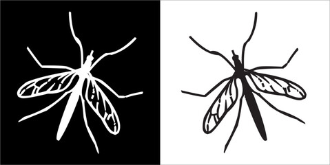 Illustration vector graphics of insect icon - obrazy, fototapety, plakaty