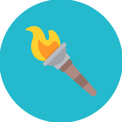 Olympic Torch icon vector image. Can be used for Olympics.