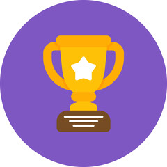Trophy icon vector image. Can be used for Auto Racing.