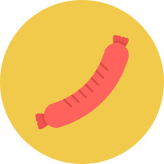 Sausage icon vector image. Can be used for Morning and Breakfast.