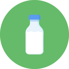 Milk Bottle icon vector image. Can be used for Morning and Breakfast.
