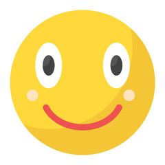 Grinning Face with Smiling Eyes icon vector image. Can be used for Emoji.