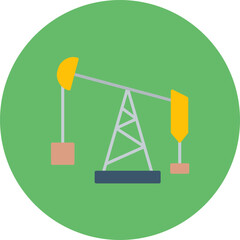 Oil Pump icon vector image. Can be used for Dubai.