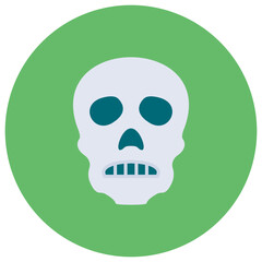Skull icon vector image. Can be used for Crime and Law.