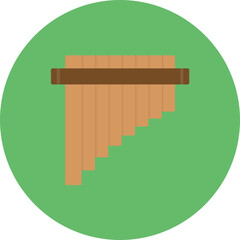 Pan Flute icon vector image. Can be used for Ancient Civilization.