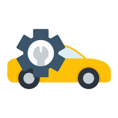 Car Repair Shop icon vector image. Can be used for Shops and Stores.