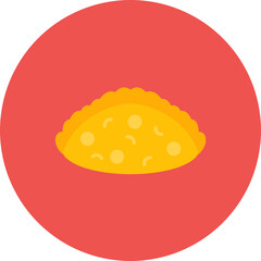 Empanada icon vector image. Can be used for World Cuisine.