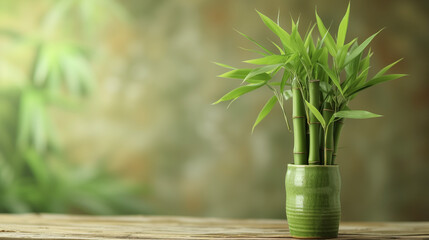 Lucky Bamboo Plant, a symbol of good fortune and prosperity, graces spaces with its elegant greenery, bringing positive energy and harmony to any environment