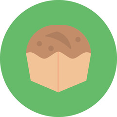 Brioche icon vector image. Can be used for World Cuisine.