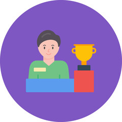 Achieving Goals icon vector image. Can be used for Life Skills.