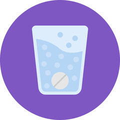 Effervescent icon vector image. Can be used for Medicine.