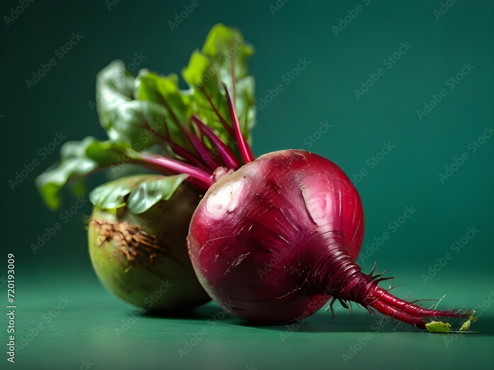 Sticker beet with leaves