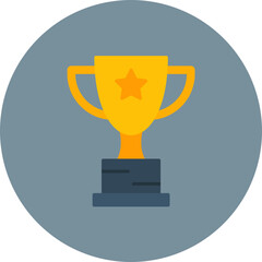 Trophy icon vector image. Can be used for Soccer.