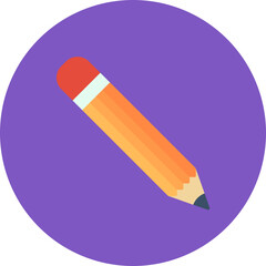 Pencil icon vector image. Can be used for Learning.