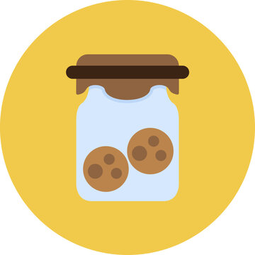 Cookie Jar icon vector image. Can be used for Coffee Shop.