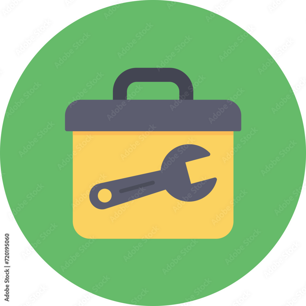 Poster toolbox icon vector image. can be used for construction tools.