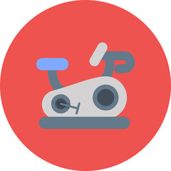 Stationery Bike icon vector image. Can be used for Gym.