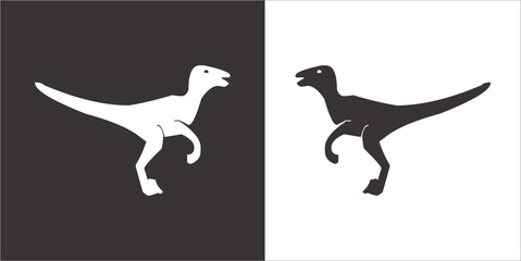 Illustration vector graphics of dinosaur icon © Sempulur