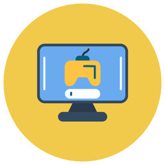 Game Login icon vector image. Can be used for Online Game.