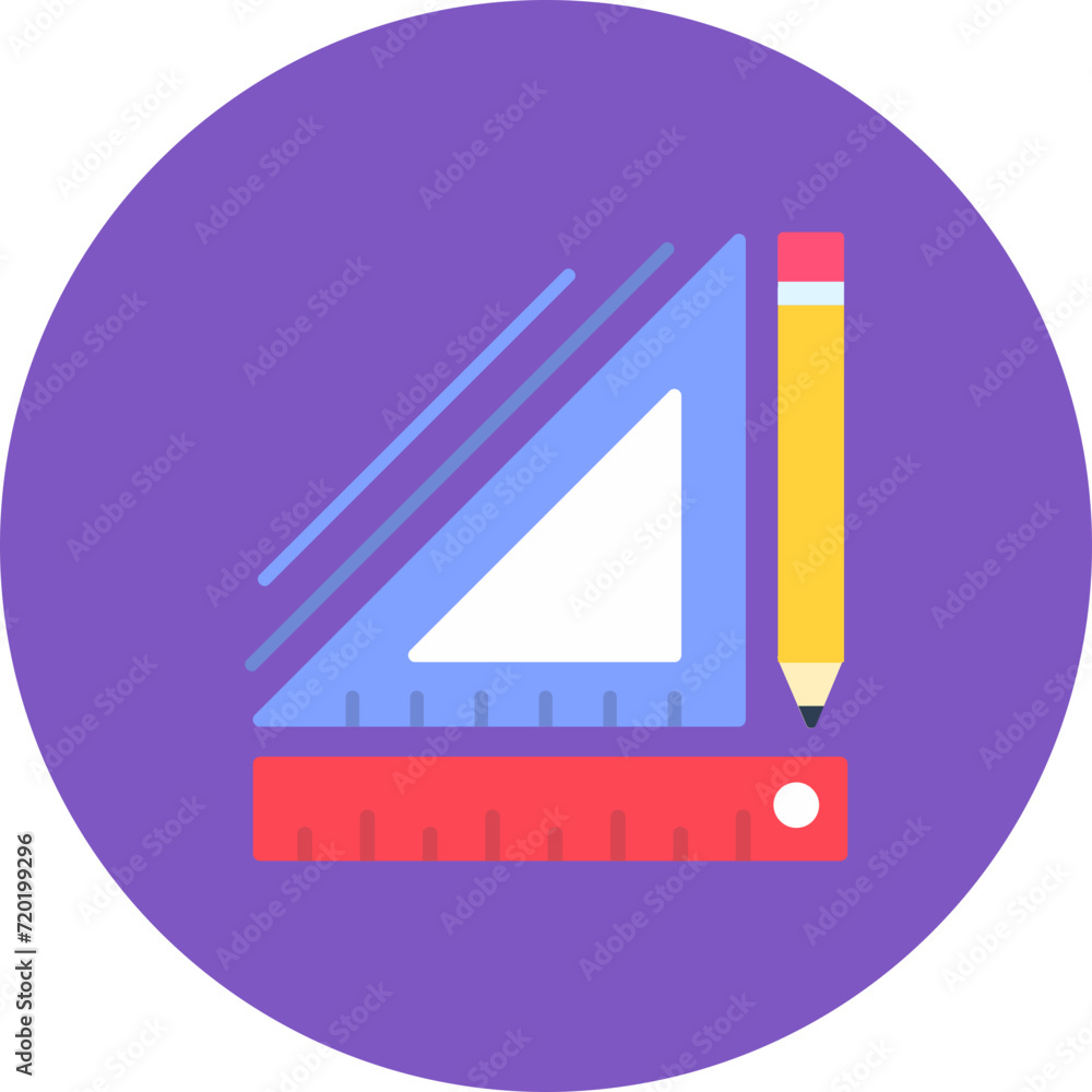 Poster geometry icon vector image. can be used for back to school.