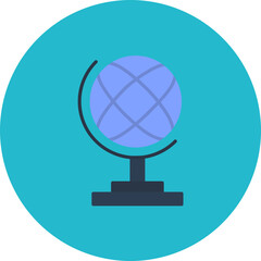 Globe Stand icon vector image. Can be used for Back to School.