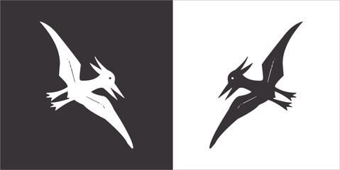 Illustration vector graphics of dinosaur icon