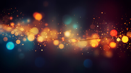 Glitter lights background banner. Colorful abstract background with glitter