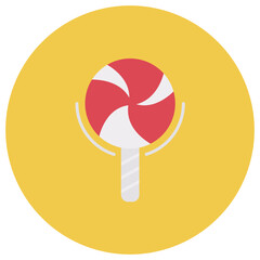 Lollipop icon vector image. Can be used for Halloween.