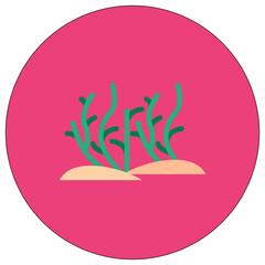 Desert Grass icon vector image. Can be used for Desert.